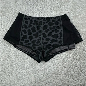 Lululemon Meshed up Short. Cheetah Leopard Print. Lined. Running Workout. 8